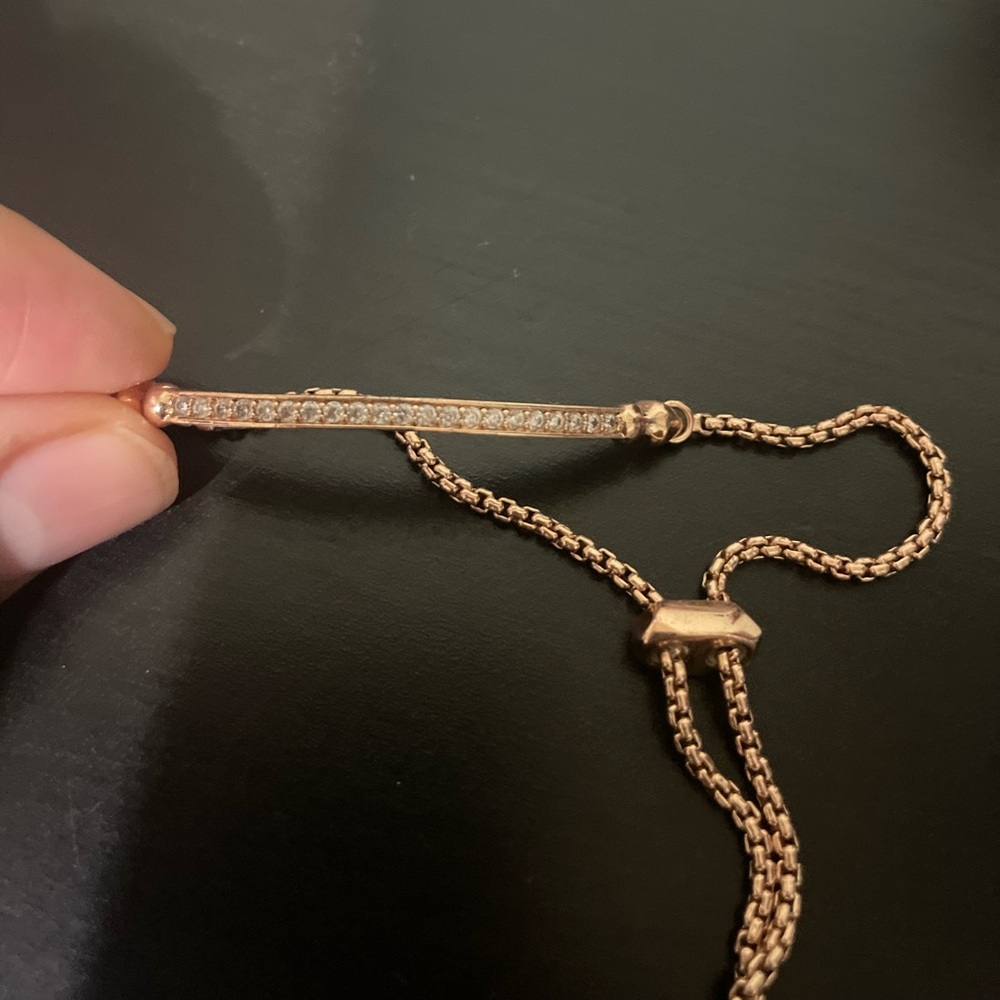 Kendra Scott rose gold pull bracelet